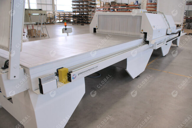 Heated vacuum membrane press NLR