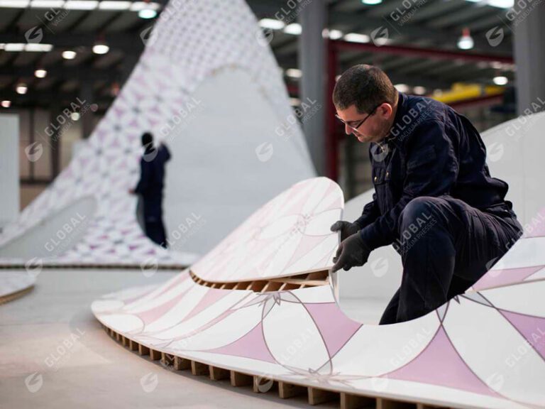 Sublimation thermoforming solid surface