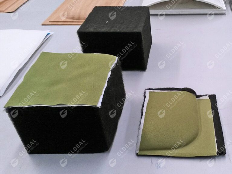 Hot pressing acoustic panels composite