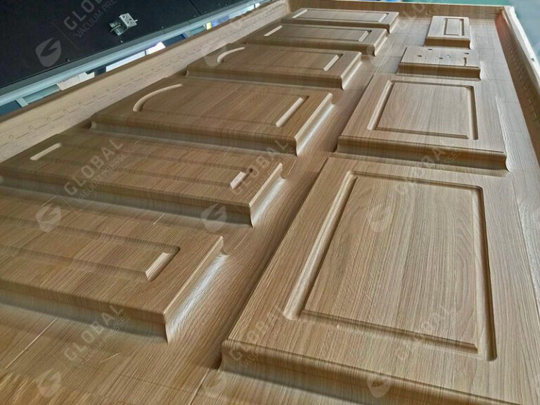 Kitchen cabinets lamination wrapping