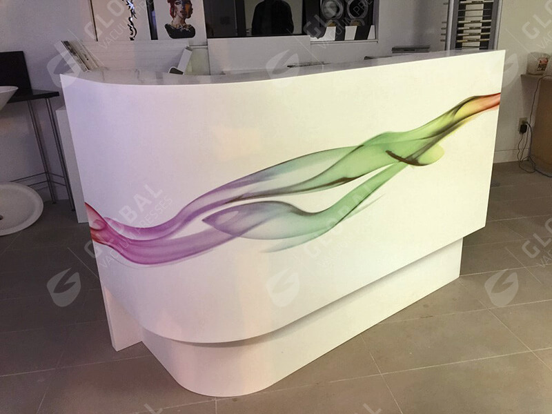 Counterdesk solid surface sublimation