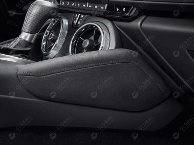 Vacuum press knee pad side covers