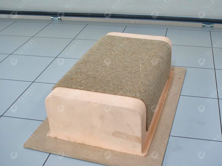 Natural wood composite thermoforming