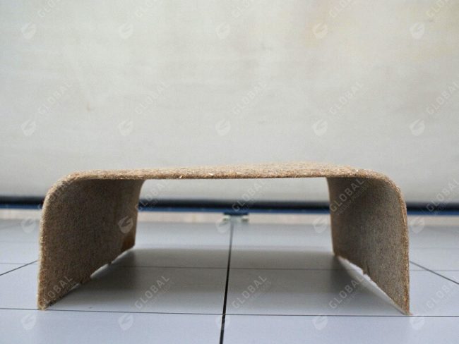 Natural wood composite thermoforming