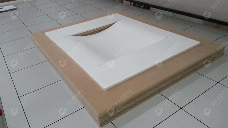 Kitchen hood solid surface