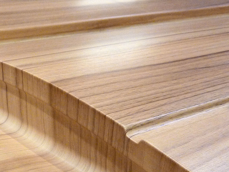 Rigid thermofoil lamination wrapping covering