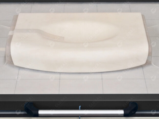 Solid surface vacuum membrane press