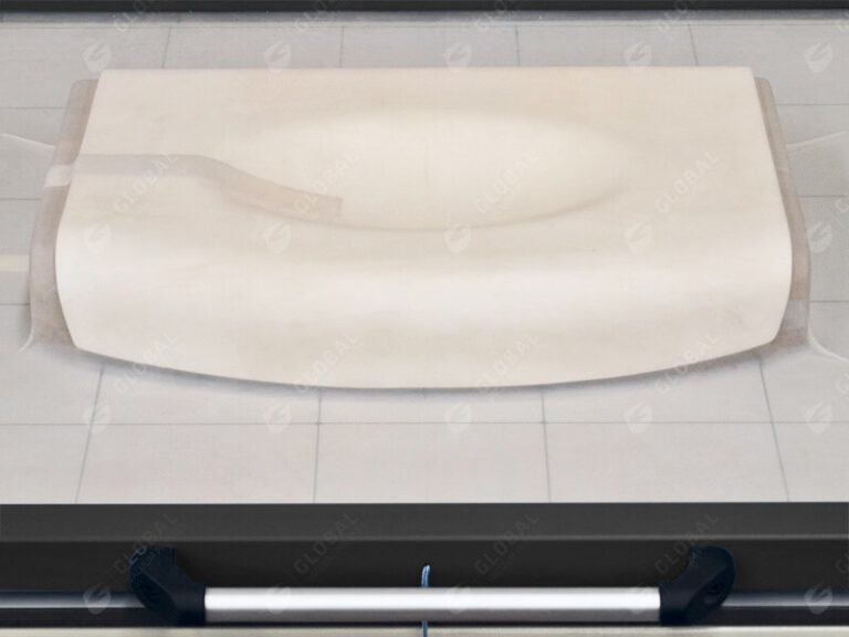 Solid surface vacuum membrane press